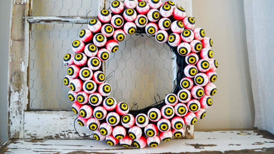 spooky eyeball wreath